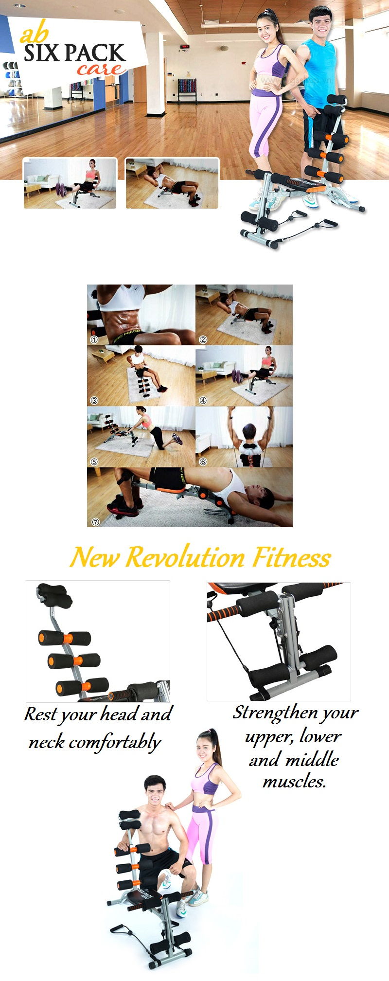 Gym AB Six Pack Care Exercise machine fitness equipment